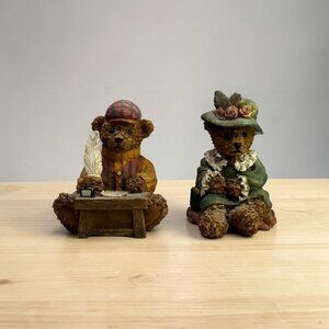 Love Letters Vintage Resin Bear Figurines By KK Home Interiors From 1999